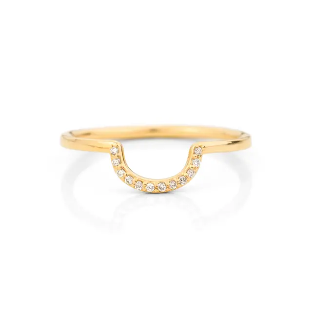 Jamie Park FINE Diamond Deep Curve Ring