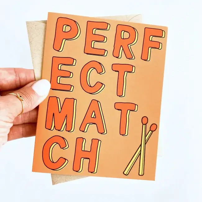 Five Dot Post Perfect Match Engagement/Wedding Card