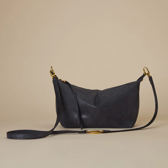 Kirby Crossbody Buffed Leather Black - Tumbleweed Shop and Studio