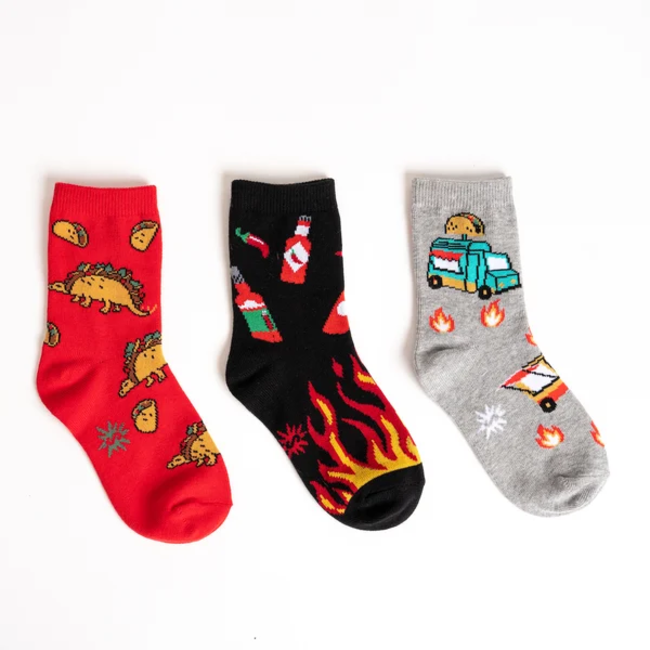 Sock it to Me Youth Crew Pack- Tacosaurus