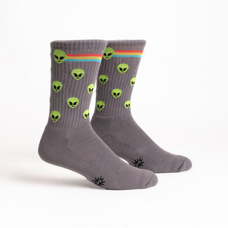Sock it to Me Athletic Ribbed Crew- Alien