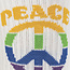 Sock it to Me Athletic Ribbed Crew- Give Peace a Chance