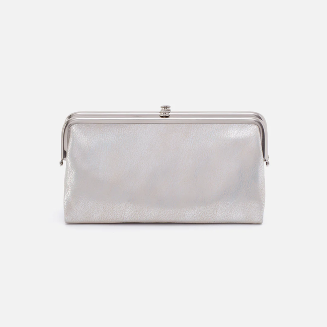 Hobo Lauren Buffed Leather Silver