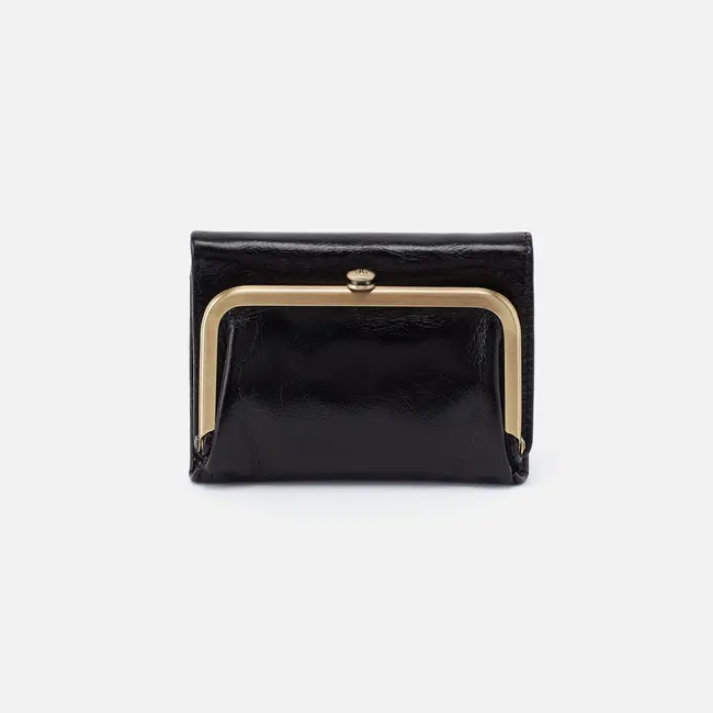 Hobo Robin Compact Wallet-Black