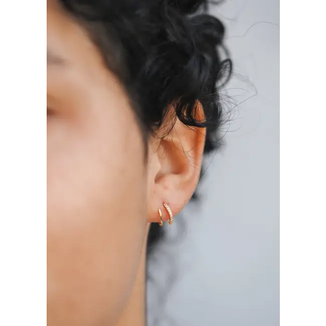 JaxKelly Pave Spiral Earring