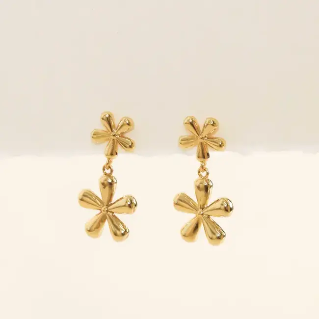 JaxKelly Double Daisy Earring