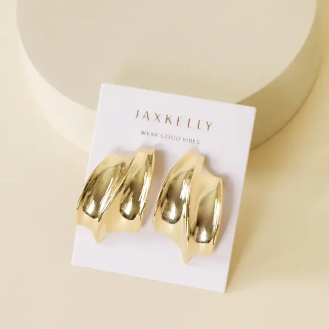 JaxKelly Bold Wave Earring