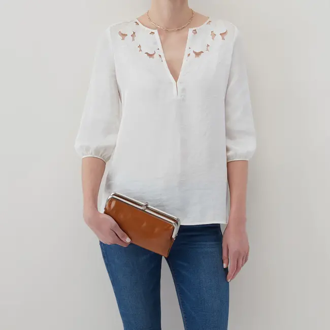 Hobo Lauren Wallet- Truffle