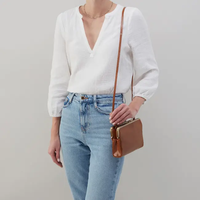 Hobo Lauren Crossbody Vintage Leather Truffle