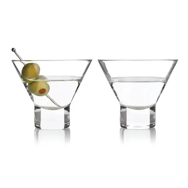 Viski Stemless Martini Glasses