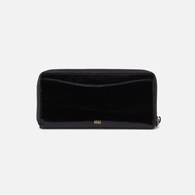 Hobo Max Large Zip Around Wallet Black
