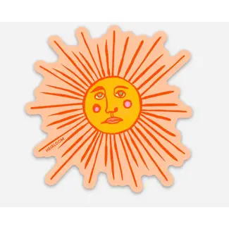 Heirloom Orange Sun Vinyl Decal Sticker