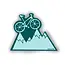 Heirloom Mountain Biker Sticker