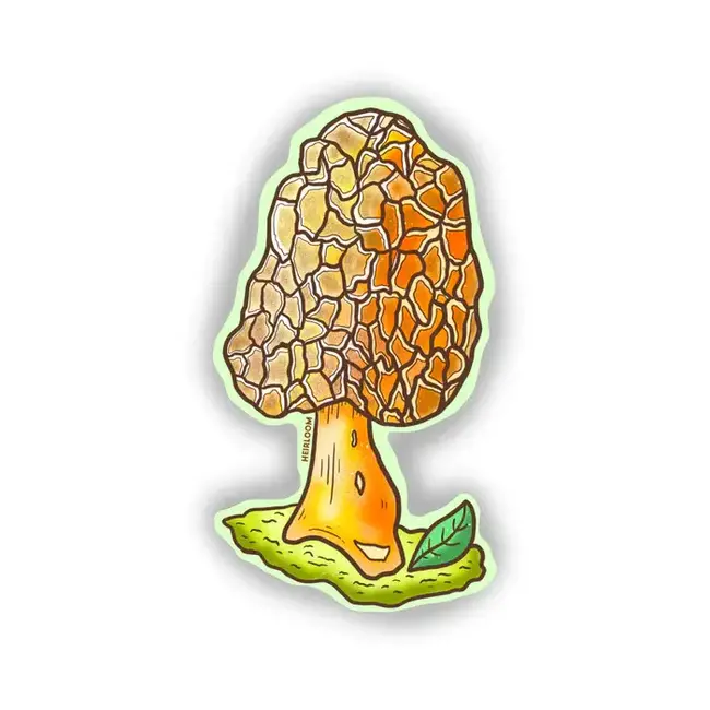 Heirloom Morel Mushroom Sticker
