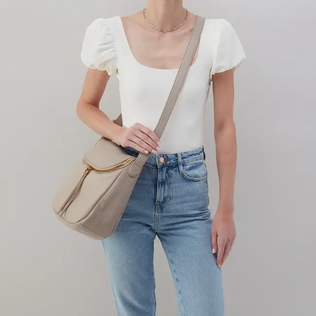 Hobo Fern North-South Crossbody Taupe