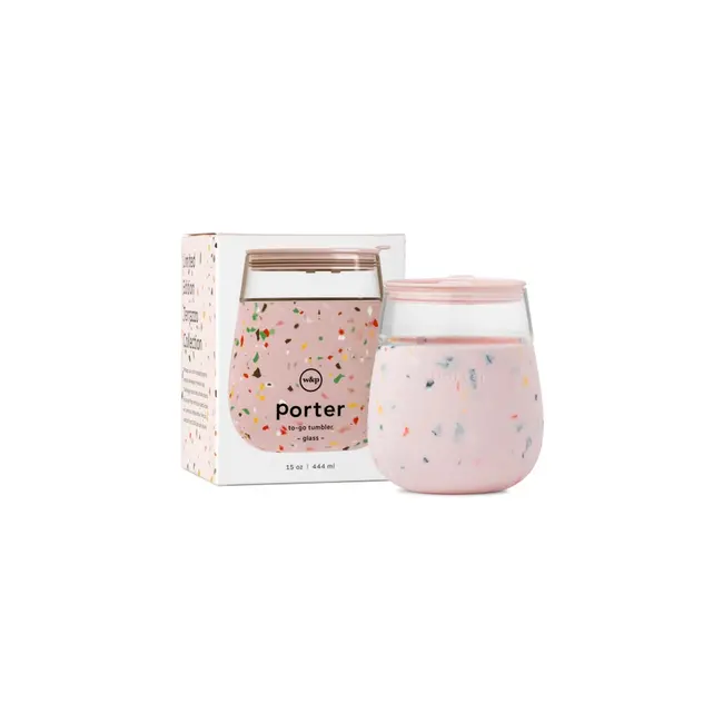 W and P Design W and P Design Porter Glass Blush Terrazzo