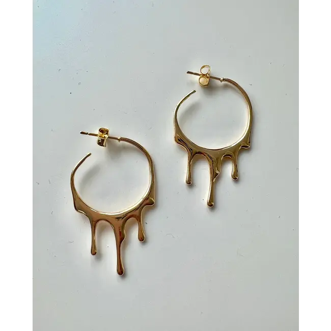 Oceanne Drip Gold Earrings