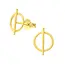 Tasi & Stowaway Studs - Circle & Line Gold