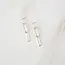 Tasi & Stowaway Paperclip Chain Earrings - Bright Silver