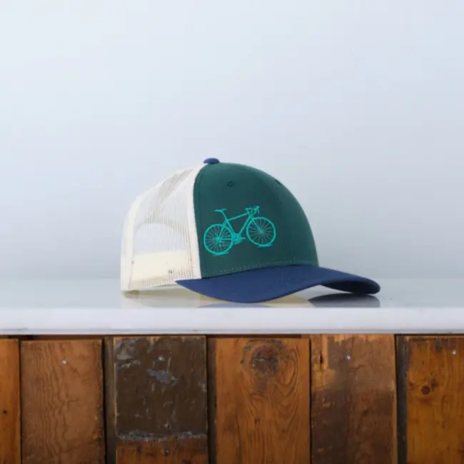 Vital Industries Vital Industries Road Bike Trucker Hat  - Low Profile Tri-Color