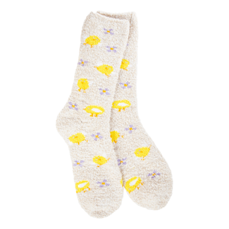 Crescent Sock Company Cozy Easter Collection Chick Oatmeal