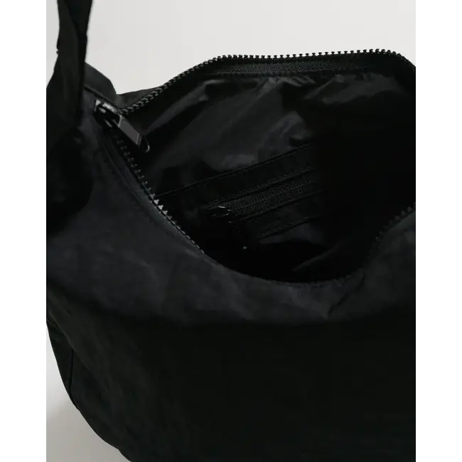 Baggu Medium Nylon Crescent Bag- Black