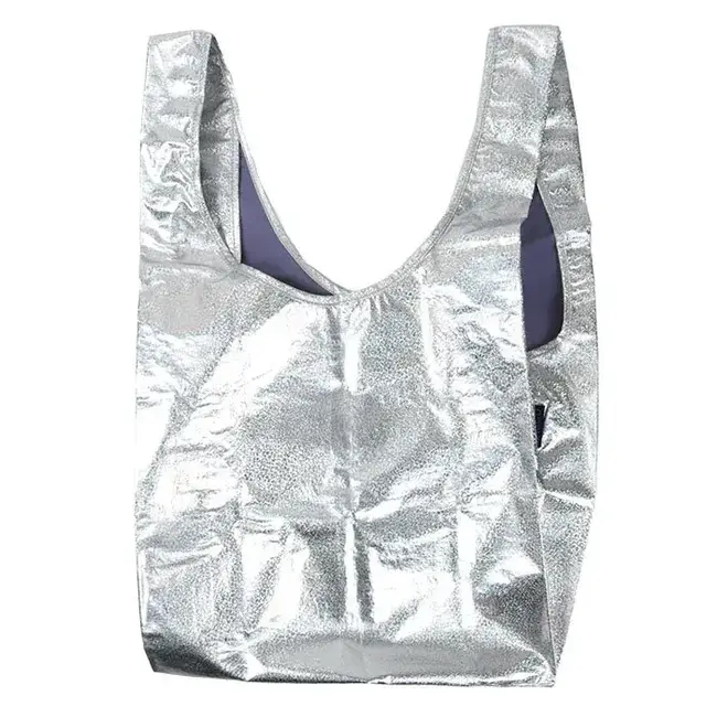 Standard Baggu Metallic Silver Tumbleweed Shop and Studio