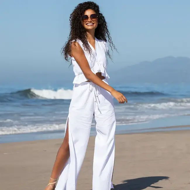 Blue Planet Eyewear Blue Planet Eyewear Addyson Matte Beige/Gold/Smoke