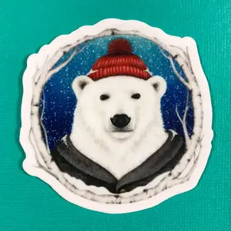Abundance Illustration Polar Bear Sticker