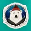 Abundance Illustration Polar Bear Sticker