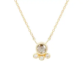 AILI FINE Clara Diamond and Gold Necklace