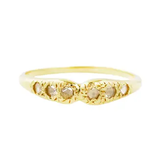 AILI FINE Besito Ring Diamond and 18k Gold