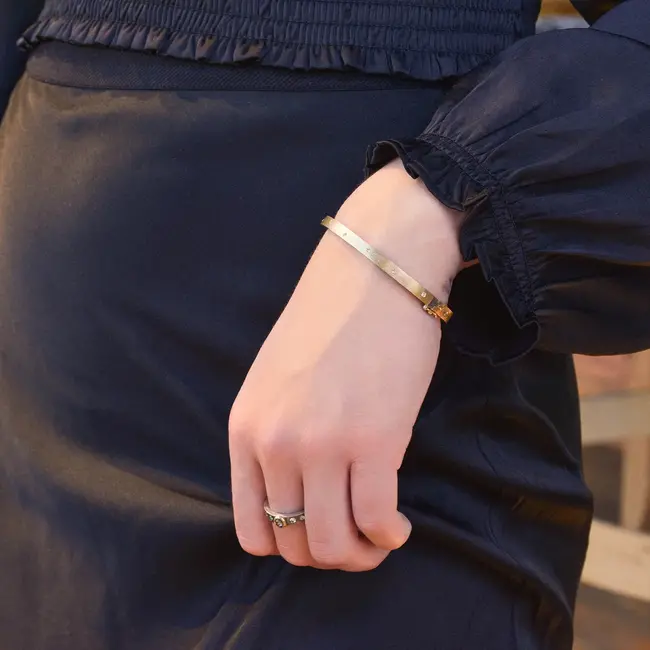 Rene Escobar Fine Rene Escobar Carol 4mm YG Bracelet