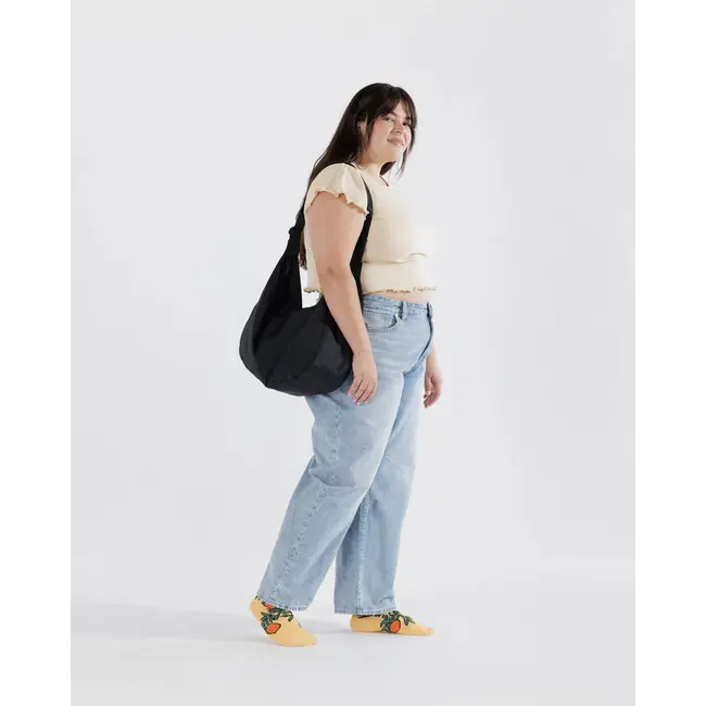Baggu Large Nylon Crescent Bag - Black