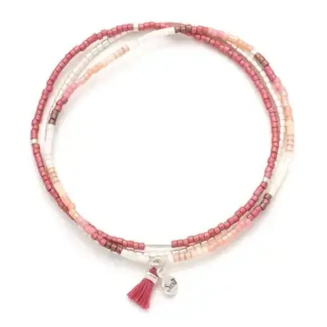 Scout Chromacolor Miyuki Bracelet Trio- Blush Multi/Silver