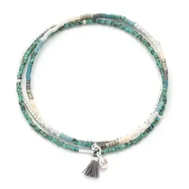 Scout Chromacolor Miyuki Bracelet Trio - Turquoise Multi/Silver