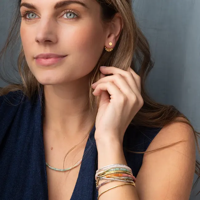 Scout Refined Earring - Sunburst Ear Jacket/Gold Vemeil