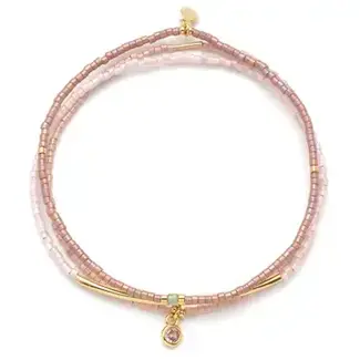 Scout Tonal Chromacolor Bracelet Trio - Blush/Gold