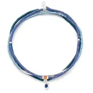 Scout Tonal Chromacolor Bracelet Trio - Cobalt/Silver