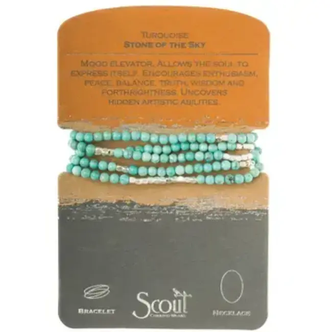 Scout Stone Wrap: Turquoise/Silver - Stone of the Sky