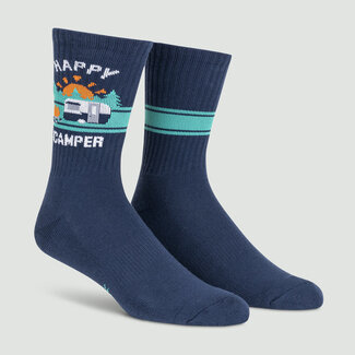 Sock it to Me Athletic Ribbed Crew - Happy Camper