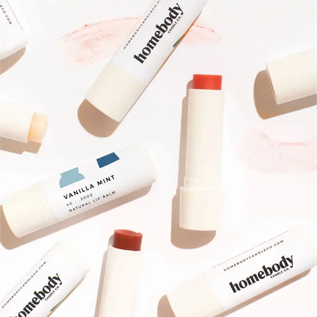 Homebody Candle Co. Vanilla Mint- Blush Tinted Lip Balm