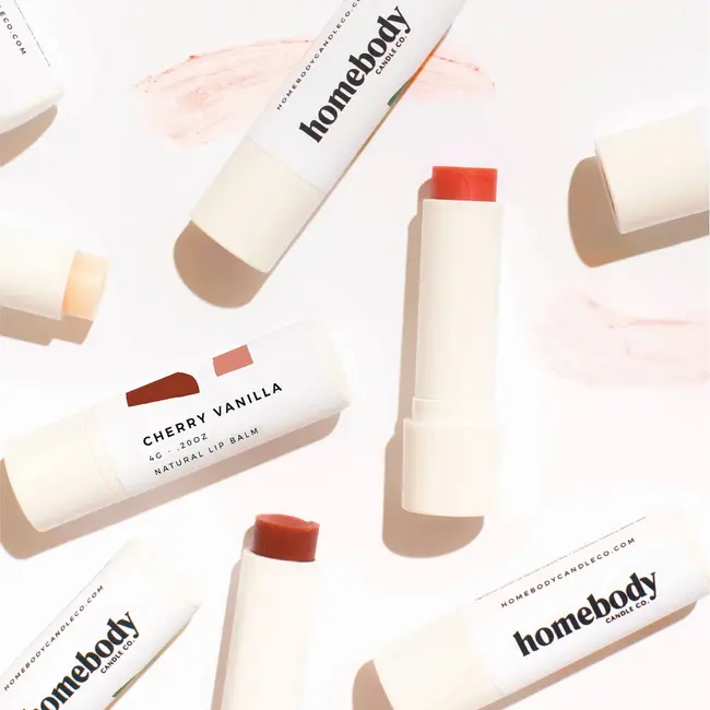 Homebody Candle Co. Cherry Vanilla- Tawny Rose Tinted Lip Balm