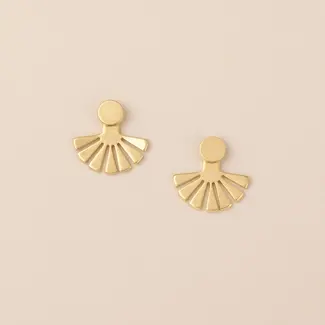 Scout Refined Earring - Sunburst Ear Jacket/Gold Vemeil