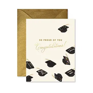 Ginger P. Designs Flying Hats Card