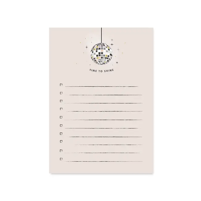 Ginger P. Designs Disco Ball Notepad