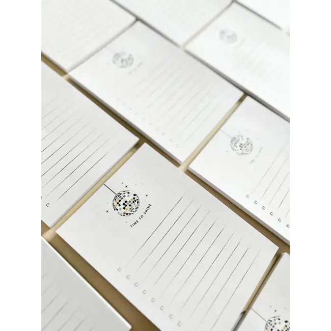 Ginger P. Designs Disco Ball Notepad