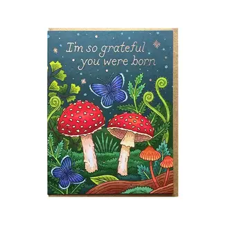 Noteworthy Paper and Press Mushrooms Birthday