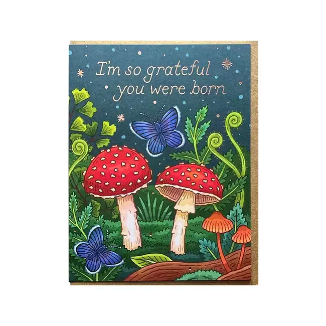 Noteworthy Paper and Press Mushrooms Birthday