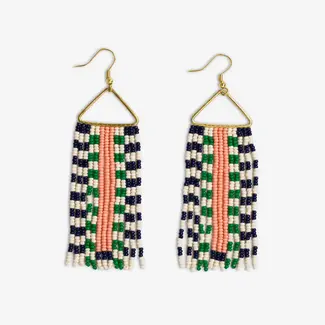 Ink&Alloy Beaded Fringe Earrings St. Tropez